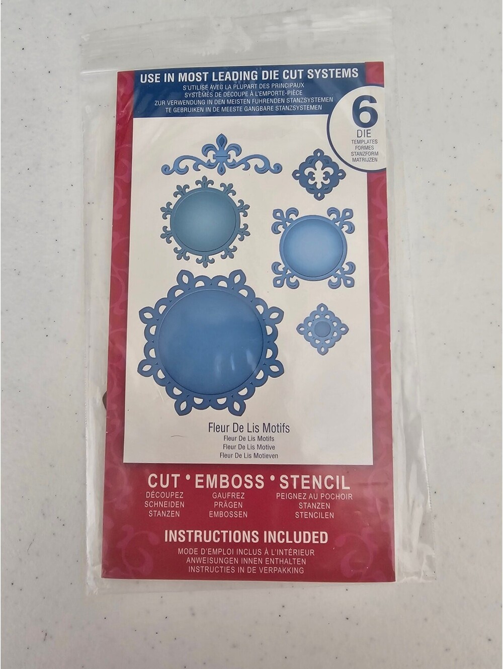 Spellbinders Fleur De Lis Motifs Steel Craft Die Set